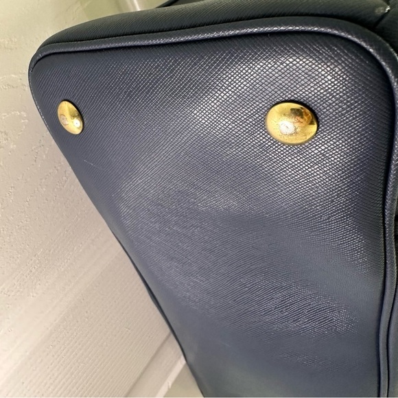 Coach Peyton Jordan Carryall Navy Blue Saffiano Leather Triple Compartment - Picture 6 of 14